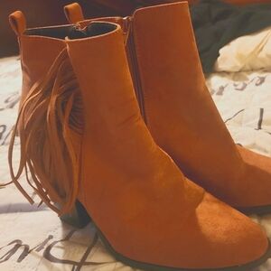 Camel color boots
